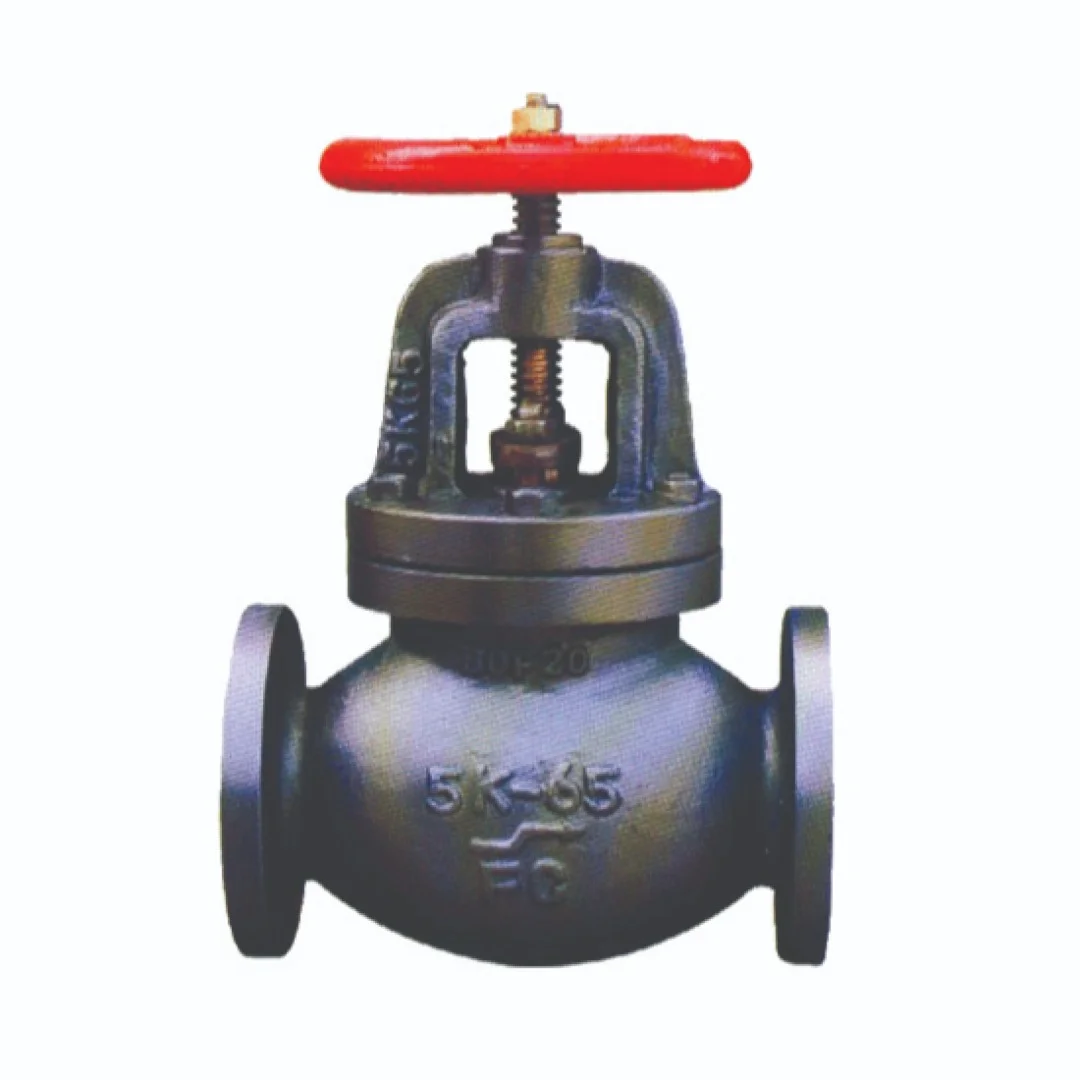 MARINE SDNR GLOBE VALVE (JIS 10K) - Marine Valves showing detailed view with specifications and design features in realistic presentation